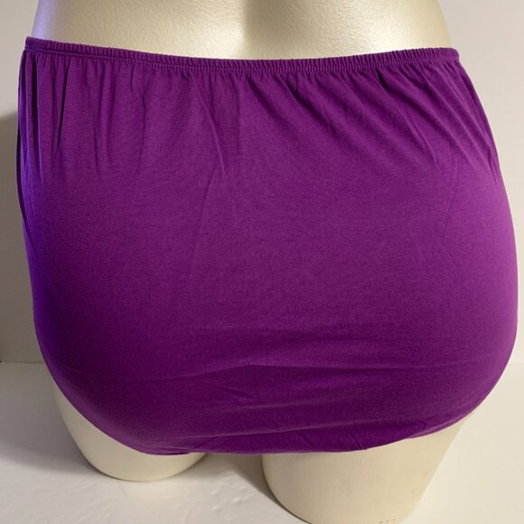 On The Plus Side Panties Underwear Making It Big MIB Cotton Purple Plus Size 4X - Picture 2 of 3